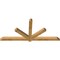 Ekena Millwork Kennewick Rough Sawn Timber Gable Bracket, Western Red Cedar, 84"W x 38"H x 4"D x 4"F, 11/12 Pitch GBW084X38X0404KEN00RWR - alternate 2